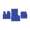 37-Коврики ворсовые MAN TGS -(АВС 3 коврика. МТ) (UPP-8 (Синий) кант Коричневый)