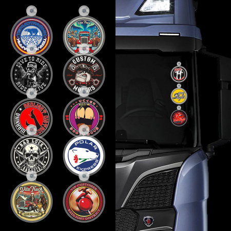 Вымпел-бейдж на присоске (Ø125мм) ADULT ONLY