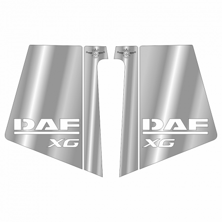 146 Накладки нержавеющая сталь на стойки дверей DAF 107 от 2023г.в.