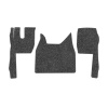 98-Коврики ворсовые FORD F-MAX -(ABTC 3 коврика. АТ) (UPP-3 (Серый) кант Серый)