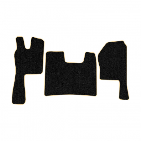 21-Коврики ворсовые SCANIA R  -(ABTC 3 коврика. АТ) (UPP-6 (Черный) кант Бежевый)