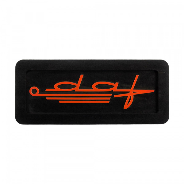 Панель на спальник 600*250 DAF пропись (замша) прямые углы (24v)