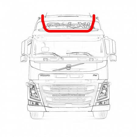 Дуга на крышу VOLVO FH4 "средняя" крыша (ГЛОБ, 6 ПТФ) V005