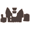 1.2 Коврики стёганные DAF 95 XF (АТ) 410  (Классик Коричневый)