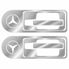 Накладки из нержавеющей стали на ручки дверей MERCEDES ACTROS NKN-12