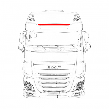 Дуга на козырек DAF 106 D019