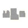 37-Коврики ворсовые MAN TGS -(АВС 3 коврика. МТ) (UPP-8 (Серый) кант Бежевый)