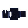 93-Коврики ворсовые MAN TGX  -(АВС 3 коврика. МТ) (Карлайт (Синий) кант Синий)