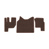 74-Коврики ворсовые RENAULT серия. Т 2014 г. -(ABTC 3 коврика. АТ) (UPP-8 (Коричневый) кант Коричневый)