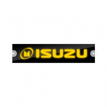 Табличка светодиодная 10x50 (желтая) на лобовое стекло (24v) (ISUZU)