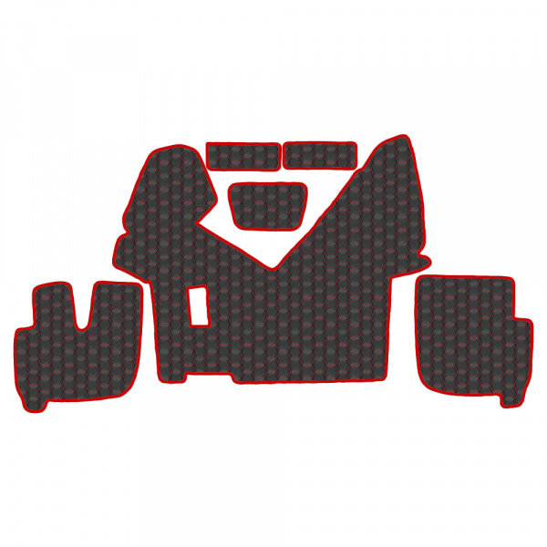 7.4 Коврики стёганные IVECO EcoStralis/HI-WAY SALON от 2013 (МТ широкая кабина, нет спального места)