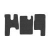 38-Коврики ворсовые MAZ EURO (Простор) -(АВС 3 коврика. МТ) (UPP-8 (Графит) кант Серый)