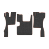 97-Коврики ворсовые SCANIA R 2018г > (увелич. шахта) -(АВС 3 коврика. МТ) (UPP-8 (Графит) кант Коричневый)
