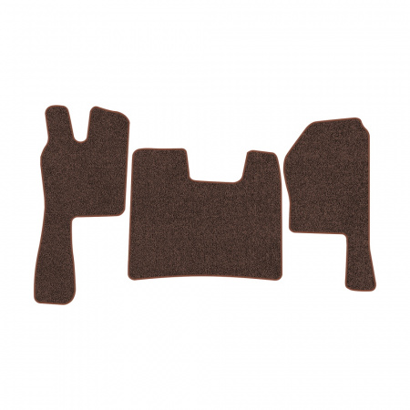 21-Коврики ворсовые SCANIA R  -(ABTC 3 коврика. АТ) (UPP-8 (Коричневый) кант Коричневый)