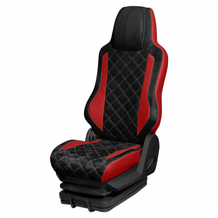 107 Чехлы Люкс SCANIA 6 seria R/G/P/S от 2018 (1 ремень) 1 выс. 1 низ.