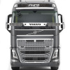 Защита лобового стекла для VOLVO FH 4 (до мая 2021г.в.) (нерж. сталь, прямые углы)