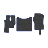 42-Коврики ворсовые MERCEDES ACTROS -(ABTC 3 коврика. АТ) (UPP-8 (Графит) кант Синий)