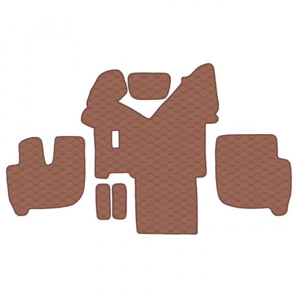 7.5 Коврики стёганные IVECO STRALIS 2013г.в. (МТ, широкая кабина, спальник)