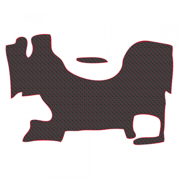 1.11 Коврики стёганные DAF XF (3 поколение) (АТ, 1 пневм., 1 табуретка, пасс. складной) от 2023г