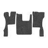 97-Коврики ворсовые SCANIA R 2018г > (увелич. шахта) -(ABTC 3 коврика. АТ) (UPP-3 (Серый) кант Черный)