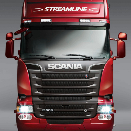Накладки из нержавеющей стали на ПТФ (в бампере) SCANIA 5 серии NKN-66