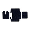 93-Коврики ворсовые MAN TGX  -(АВС 3 коврика. МТ) (Карлайт (Синий) кант Черный)