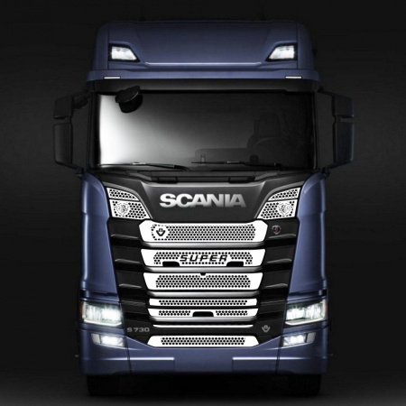 Накладки из нержавеющей стали на капот SCANIA S 6 серии NKN-55