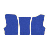 55-Коврики ворсовые ГАЗЕЛЬ -(АВС 3 коврика. МТ) (UPP-8 (Синий) кант Бежевый)