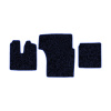 31-Коврики ворсовые MAN TGA XXL -(АВС 3 коврика. МТ) (Карлайт (Синий) кант Синий)