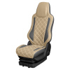 108 Чехлы Люкс FORD CARGO  (1 ремень) 2 выс.сид. (ПремиумСерый+ПремиумБежевый)