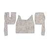 98-Коврики ворсовые FORD F-MAX -(ABTC 3 коврика. АТ) (Фортуна (Серый) кант Серый)