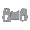 83/1-Коврики ворсовые Mercedes Actros MP3 MS от 2004г. (2пневмо) -(ABTC 3 коврика. АТ) (UPP-6 (Серый) кант Черный)