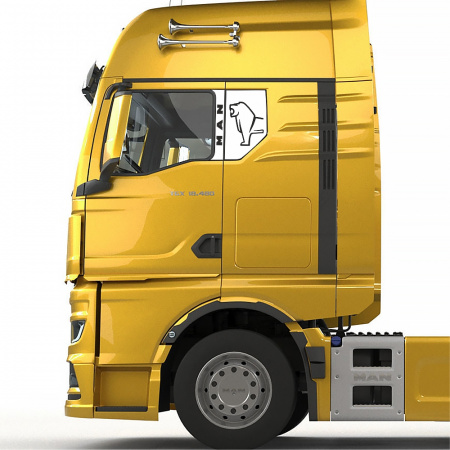 Накладки из нержавеющей стали на стойки дверей MAN (с 2021г.в) NKN-222