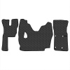 2.8 Коврики стёганные VOLVO FMX с 2011г. (МТ)  (Премиум Черный строчка Черная)