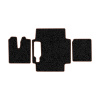 93-Коврики ворсовые MAN TGX  -(АВС 3 коврика. МТ) (Фортуна (Черный) кант Коричневый)