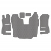3.6 Коврики стёганные SCANIA 5ser.R (АТ, 1 пневм., 1 табуретка) от 2013г (Премиум Серый)
