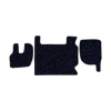 03-Коврики ворсовые RENAULT PREMIUM до 2005 -(АВС 3 коврика. МТ) (Карлайт (Синий) кант Серый)