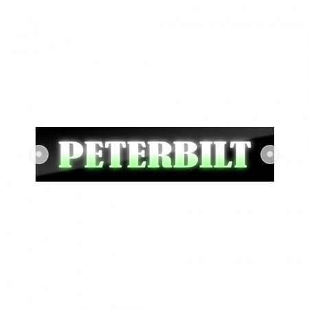 Табличка светодиодная 10*50 Лобовое (12v) (PETERBILT цветная)