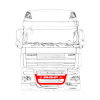 Кенгурятник с надписью для DAF 105 D001