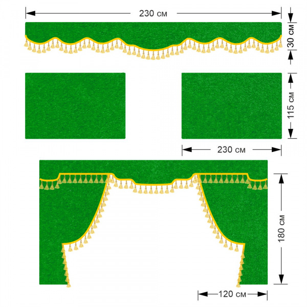 Комплект автоштор для MAN TGA XXL