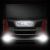 Светодиодная надпись-логотип для грузовиков SCANIA (820х125мм)