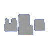 37-Коврики ворсовые MAN TGS -(АВС 3 коврика. МТ) (UPP-6 (Серый) кант Синий)