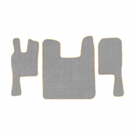 67-Коврики ворсовые SCANIA 124 (после 2010г) -(ABTC 3 коврика. АТ) (UPP-6 (Серый) кант Бежевый)