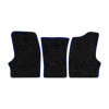 55-Коврики ворсовые ГАЗЕЛЬ -(АВС 3 коврика. МТ) (Фортуна (Черный) кант Синий)