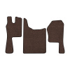 23-Коврики ворсовые SCANIA G (2011-2015) -(ABTC 3 коврика. АТ) (UPP-8 (Коричневый) кант Черный)