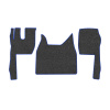 98-Коврики ворсовые FORD F-MAX -(ABTC 3 коврика. АТ) (UPP-8 (Графит) кант Синий)