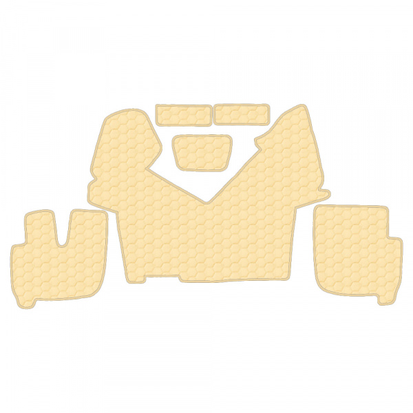 7.3 Коврики стёганные IVECO EcoStralis/HI-WAY SALON от 2013 (АТ широкая кабина, нет спального места)