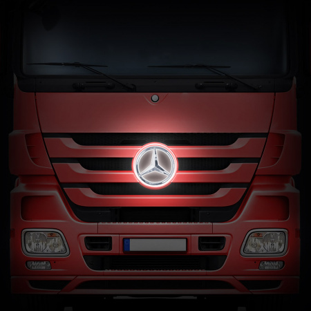 Светодиодная вставка под эмблему MERCEDES ACTROS MP4 (Ø335мм) Светодиодная вставка под эмблему MERCEDES ACTROS MP4 (Ø335мм)