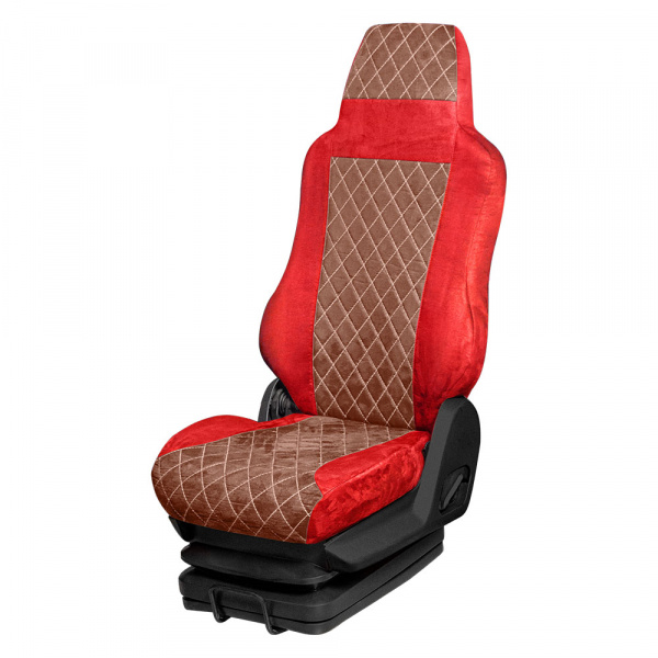 6 Чехлы Стандарт MAN TGA (узк.кабина)\TGX (до 2017)\TGS\TGL  (1 ремень) 2 выс.сид.