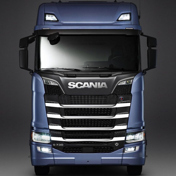 Накладки из нержавеющей стали на капот SCANIA 6 серии R/G/P/S (с 2018г.в.) NKN-78